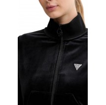 GUESS COUTURE FULL ZIP SWEATSHIRT ΖΑΚΕΤΑ ΦΟΥΤΕΡ ΓΥΝΑΙΚΕΙΑ BLACK