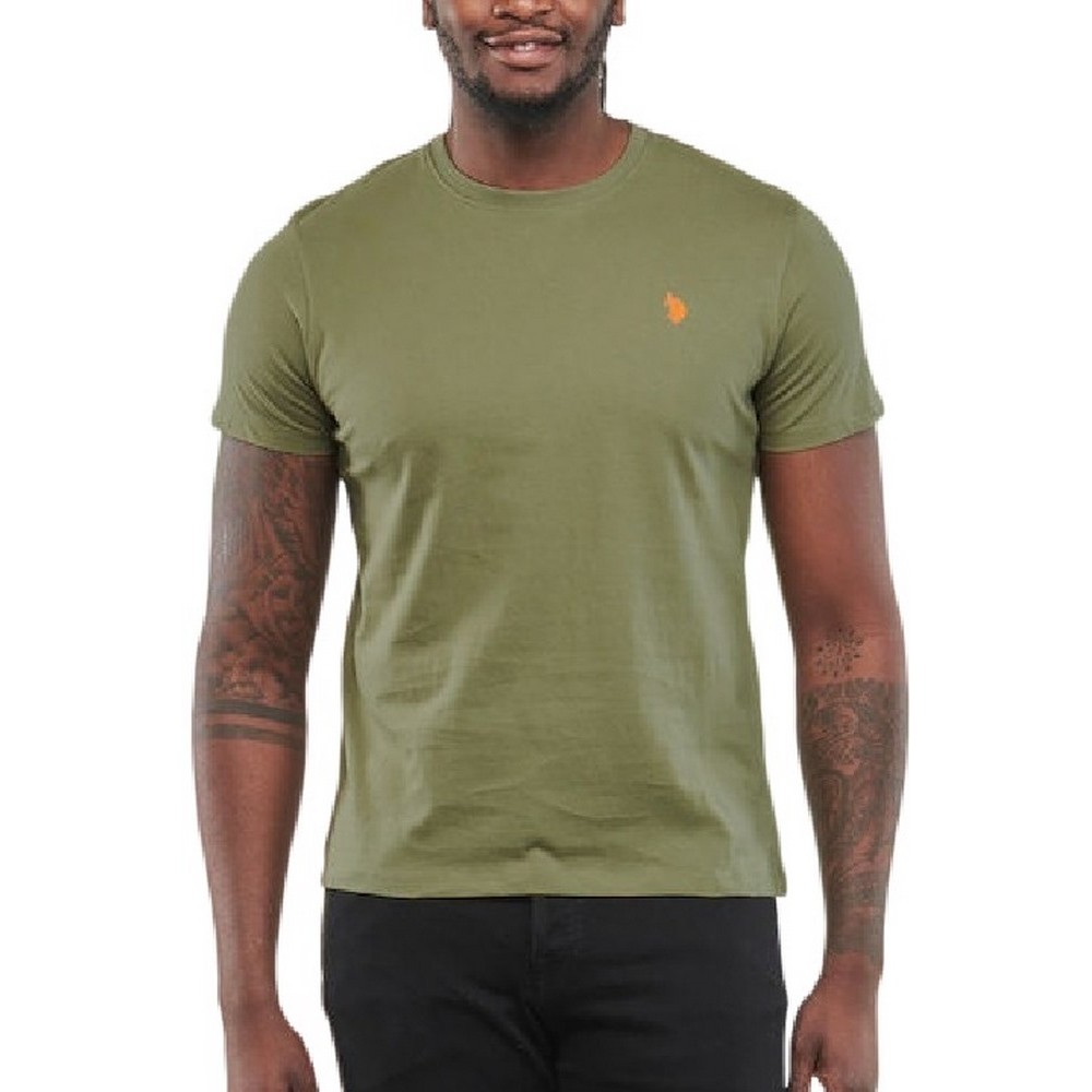 U.S POLO MICK T-SHIRT ΑΝΔΡΙΚΟ KHAKI