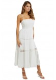 GUESS SL LACE UP LONG SAFA DRESS ΦΟΡΕΜΑ ΓΥΝΑΙΚΕΙΟ WHITE