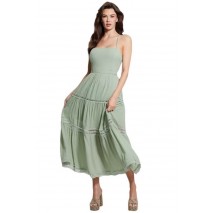 GUESS SL LACE UP LONG SAFA DRESS ΦΟΡΕΜΑ ΓΥΝΑΙΚΕΙΟ MINT