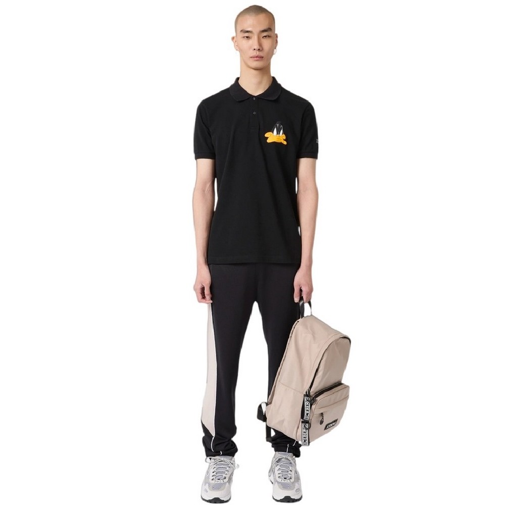 ICEBERG T-SHIRT ΜΠΛΟΥΖΑ POLO ΑΝΔΡΙΚΗ BLACK