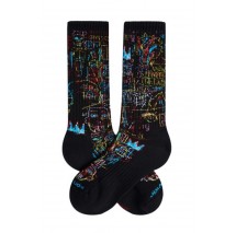 JIMMY LION ATHLETIC BASQUIAT KINGS OF EGYPT SOCKS UNISEX ΚΑΛΤΣΕΣ BLACK