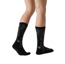 JIMMY LION ATHLETIC BASQUIAT KINGS OF EGYPT SOCKS UNISEX ΚΑΛΤΣΕΣ BLACK