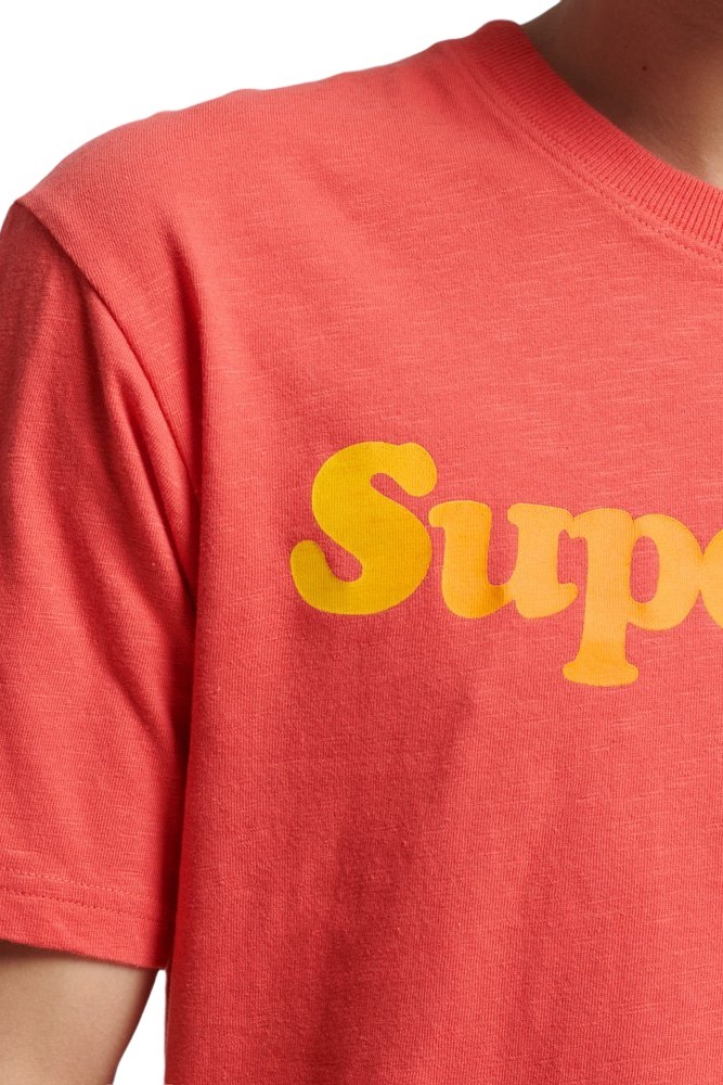 SUPERDRY FLASH VINTAGE T-SHIRT ΜΠΛΟΥΖΑ ΑΝΔΡΙΚΗ ORANGE