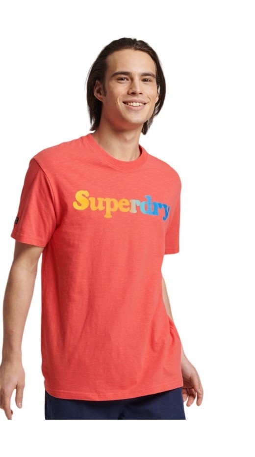 SUPERDRY FLASH VINTAGE T-SHIRT ΜΠΛΟΥΖΑ ΑΝΔΡΙΚΗ ORANGE