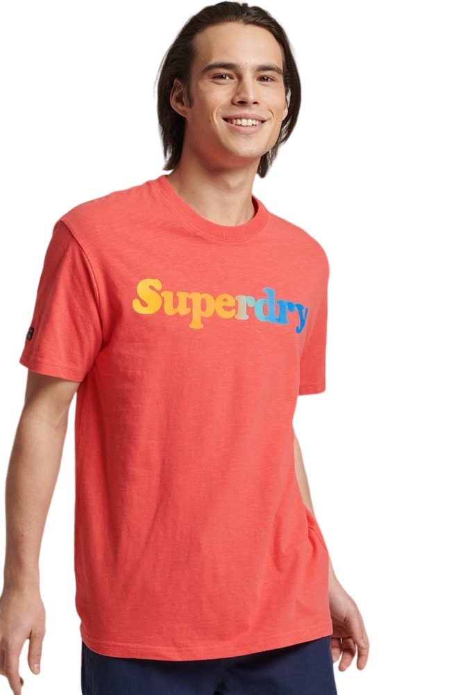 SUPERDRY FLASH VINTAGE T-SHIRT ΜΠΛΟΥΖΑ ΑΝΔΡΙΚΗ ORANGE