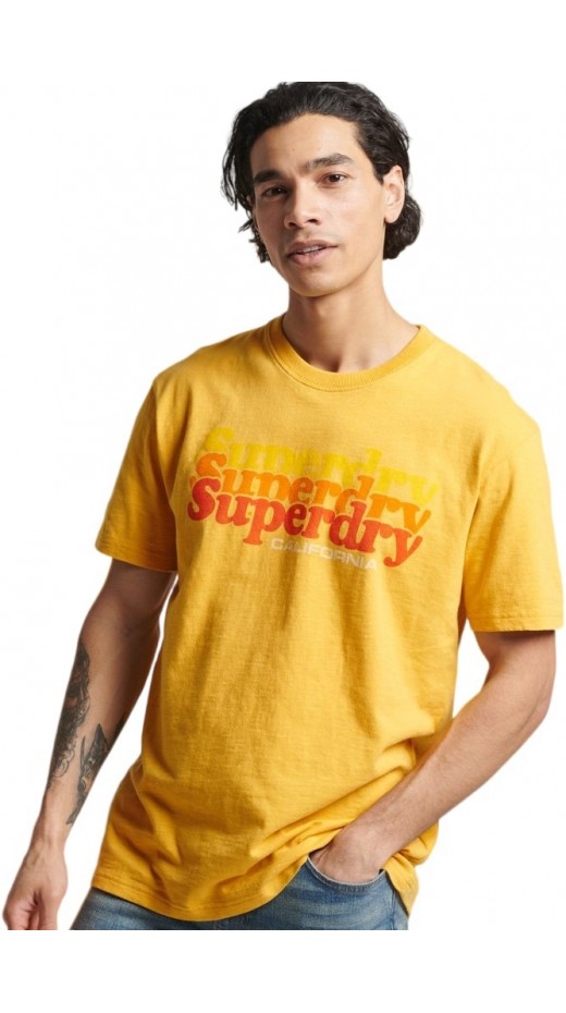 SUPERDRY FLASH VINTAGE T-SHIRT ΜΠΛΟΥΖΑ ΑΝΔΡΙΚΗ YELLOW