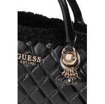 GUESS CRISTI SHOULDER SATCHEL ΤΣΑΝΤΑ ΓΥΝΑΙΚΕΙΑ BLACK