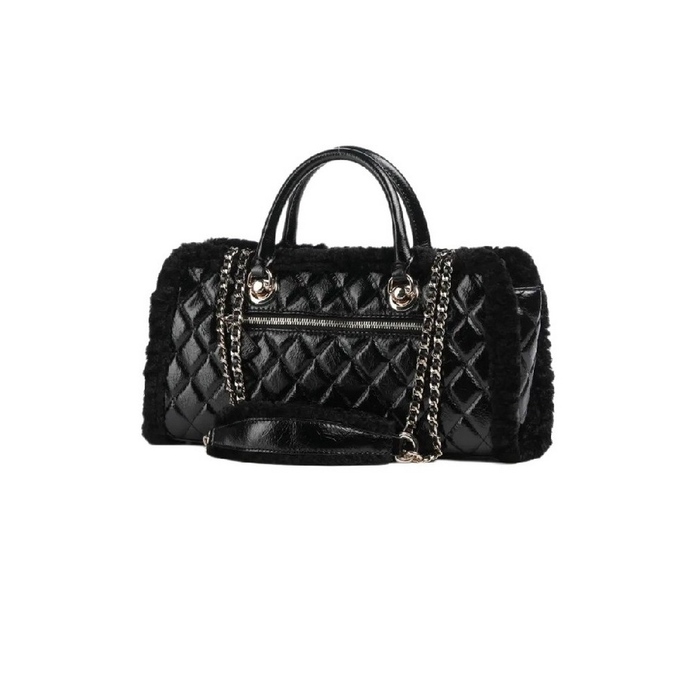 GUESS CRISTI SHOULDER SATCHEL ΤΣΑΝΤΑ ΓΥΝΑΙΚΕΙΑ BLACK