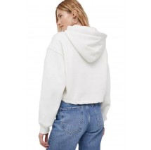 CALVIN KLEIN JEANS BLOWN UP CK HOODIE ΜΠΛΟΥΖΑ ΦΟΥΤΕΡ ΓΥΝΑΙΚΕΙΑ ECRU