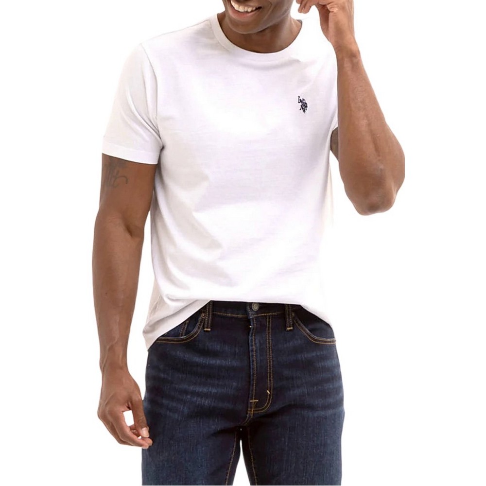 U.S.POLO MICK 000148 EH33 TSHIRT ΜΠΛΟΥΖΑ ΑΝΔΡΙΚΗ WHITE