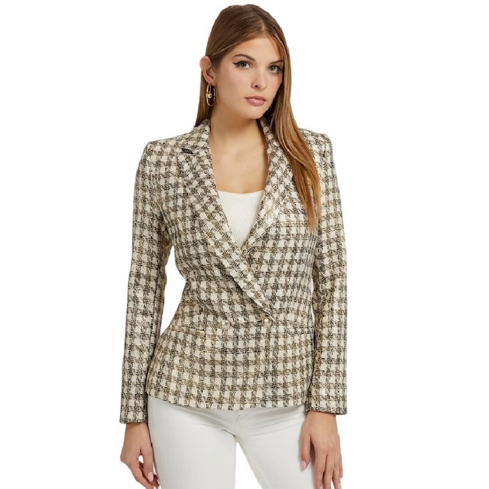 GUESS EMELIE FOILED BLAZER ΣΑΚΑΚΙ ΓΥΝΑΙΚΕΙΟ MULTI