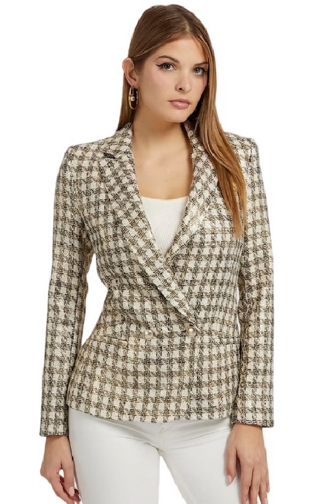 GUESS EMELIE FOILED BLAZER ΣΑΚΑΚΙ ΓΥΝΑΙΚΕΙΟ MULTI