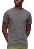 SUPERDRY STUD CREW NECK SLUB T-SHIRT ΜΠΛΟΥΖΑ ΑΝΔΡΙΚΗ GREY