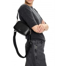 CALVIN KLEIN WEBBING DOUBLE STRAP CAMERA BAG ΤΣΑΝΤΑ ΓΥΝΑΙΚΕΙΟ BLACK