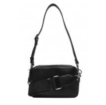 CALVIN KLEIN WEBBING DOUBLE STRAP CAMERA BAG ΤΣΑΝΤΑ ΓΥΝΑΙΚΕΙΟ BLACK