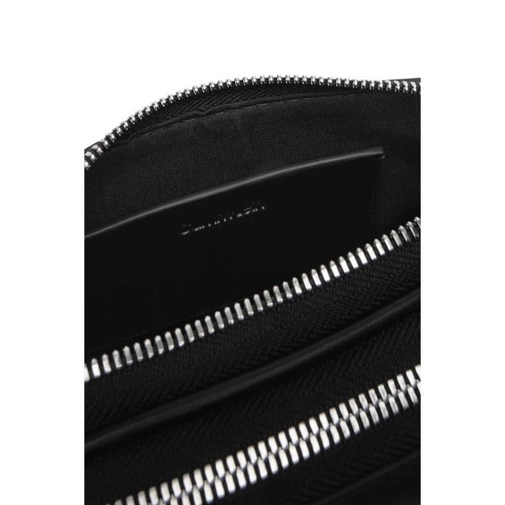 CALVIN KLEIN WEBBING DOUBLE STRAP CAMERA BAG ΤΣΑΝΤΑ ΓΥΝΑΙΚΕΙΟ BLACK
