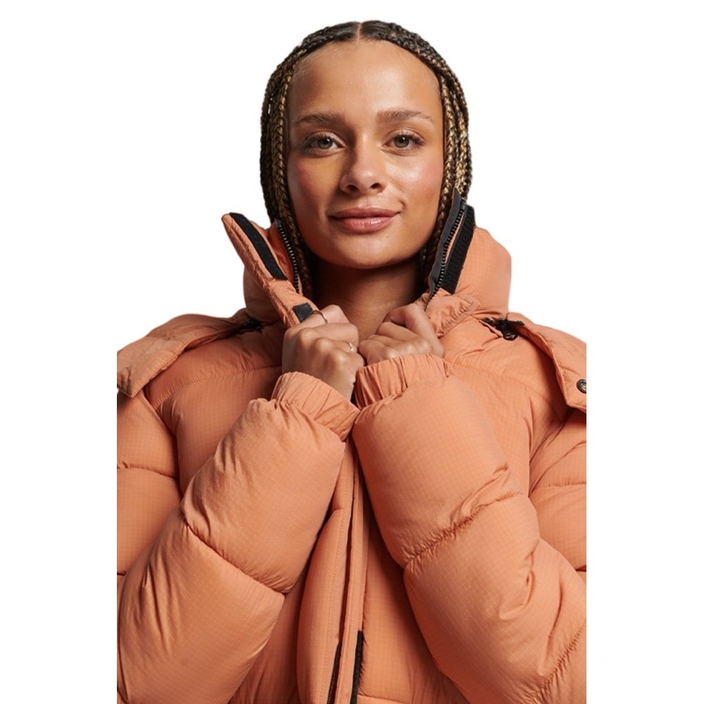 ΜΠΟΥΦΑΝ D3 TOUCHLINE PADDED ΓΥΝΑΙΚΕΙΟ SUPERDRY MUSTARD