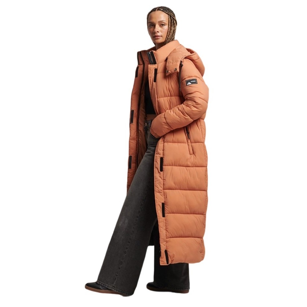 ΜΠΟΥΦΑΝ D3 TOUCHLINE PADDED ΓΥΝΑΙΚΕΙΟ SUPERDRY MUSTARD