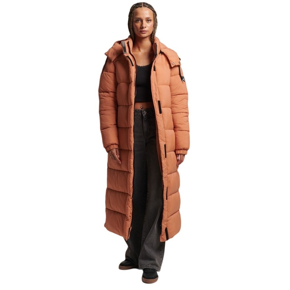 ΜΠΟΥΦΑΝ D3 TOUCHLINE PADDED ΓΥΝΑΙΚΕΙΟ SUPERDRY MUSTARD
