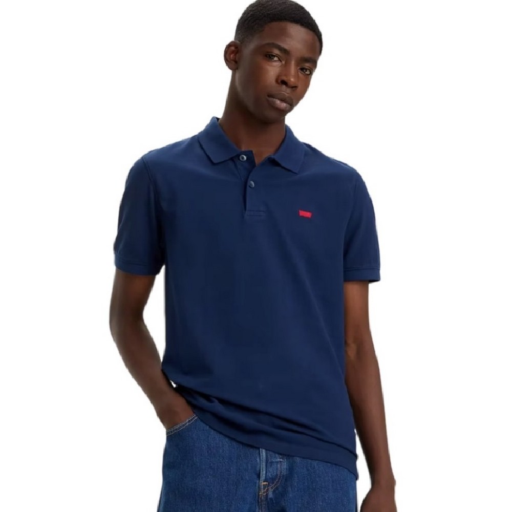 LEVI'S SLIM HOUSEMARK POLO T-SHIRT ΜΠΛΟΥΖΑ ΑΝΔΡΙΚΗ BLUE