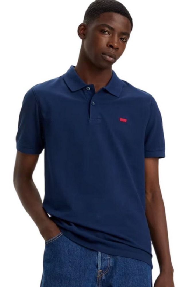 LEVI'S SLIM HOUSEMARK POLO T-SHIRT ΜΠΛΟΥΖΑ ΑΝΔΡΙΚΗ BLUE