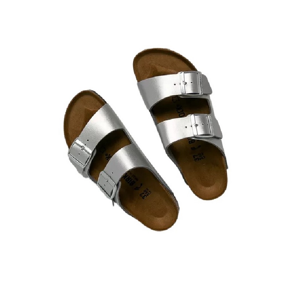 BIRKENSTOCK SYNTHETICS ARIZONA NARROW SEASONAL CLASSIC ADULTS TEX ΠΑΝΤΟΦΛΑ ΓΥΝΑΙΚΕΙΑ SILVER