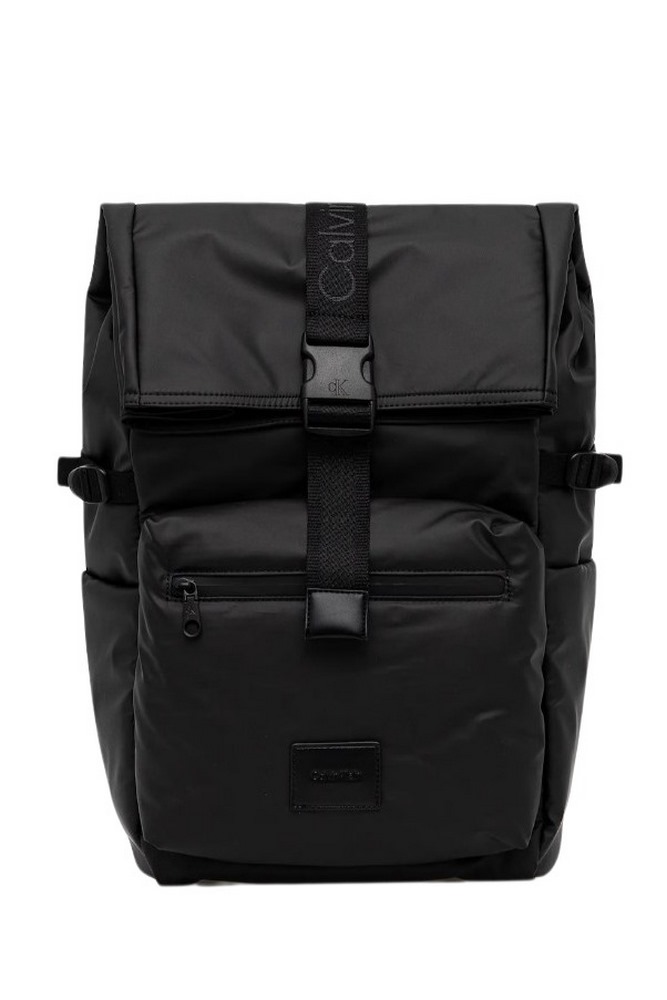 CALVIN KLEIN PUFFER UTILITY ROLLTOP BACKPACK ΤΣΑΝΤΑ ΑΝΔΡΙΚΗ BLACK