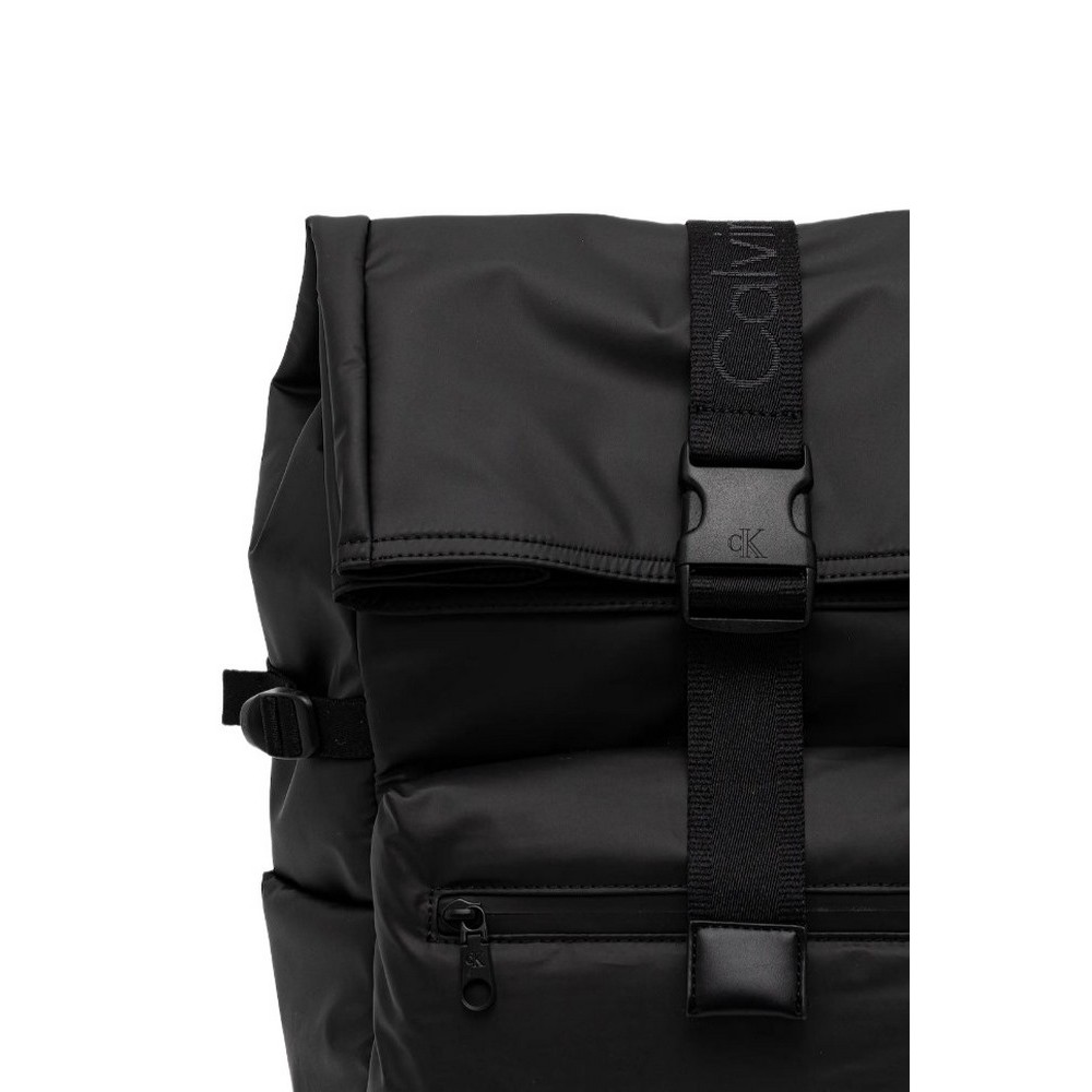 CALVIN KLEIN PUFFER UTILITY ROLLTOP BACKPACK ΤΣΑΝΤΑ ΑΝΔΡΙΚΗ BLACK