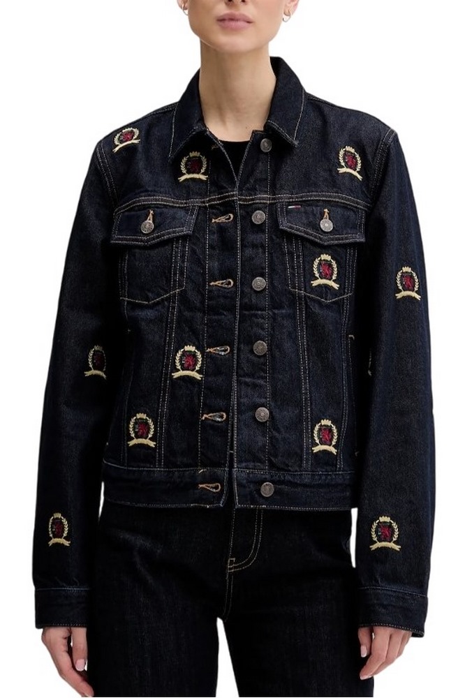 TOMMY JEANS CLASSIC TRUCKER CR EI6059 ΤΖΙΝ ΜΠΟΥΦΑΝ ΓΥΝΑΙΚΕΙΟ DENIM DARK