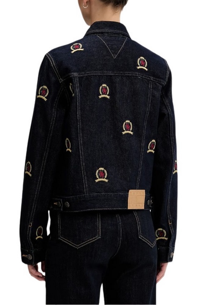 TOMMY JEANS CLASSIC TRUCKER CR EI6059 ΤΖΙΝ ΜΠΟΥΦΑΝ ΓΥΝΑΙΚΕΙΟ DENIM DARK