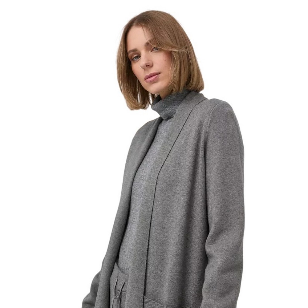 ΖΑΚΕΤΑ MAXI CARDIGAN LUNGO M/L MAGL.HOME FASHION  ΓΥΝΑΙΚΕΙΑ LIU JO GREY