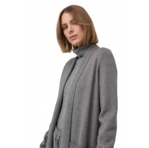 ΖΑΚΕΤΑ MAXI CARDIGAN LUNGO M/L MAGL.HOME FASHION  ΓΥΝΑΙΚΕΙΑ LIU JO GREY
