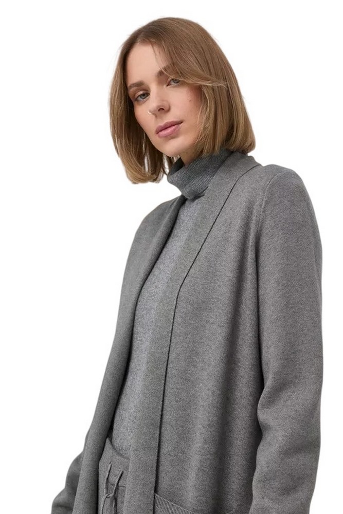 ΖΑΚΕΤΑ MAXI CARDIGAN LUNGO M/L MAGL.HOME FASHION  ΓΥΝΑΙΚΕΙΑ LIU JO GREY
