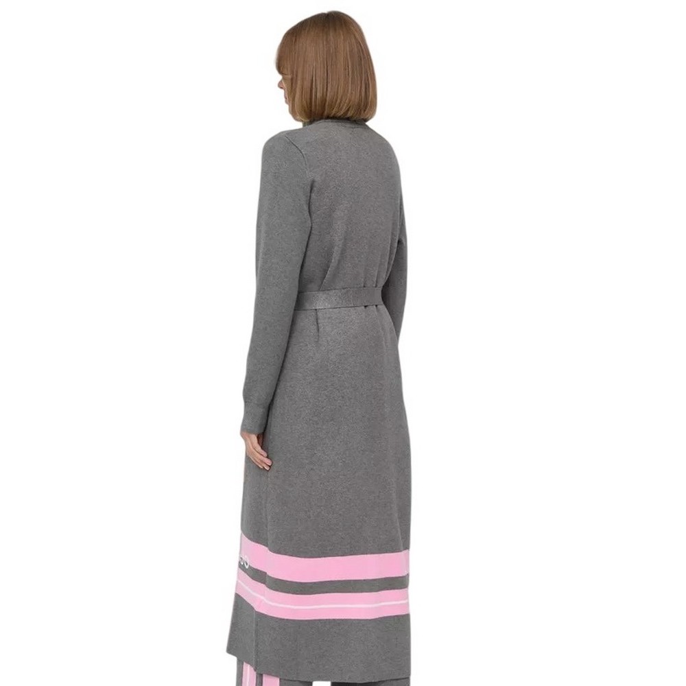 ΖΑΚΕΤΑ MAXI CARDIGAN LUNGO M/L MAGL.HOME FASHION  ΓΥΝΑΙΚΕΙΑ LIU JO GREY