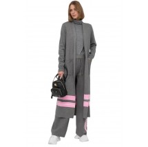 ΖΑΚΕΤΑ MAXI CARDIGAN LUNGO M/L MAGL.HOME FASHION  ΓΥΝΑΙΚΕΙΑ LIU JO GREY