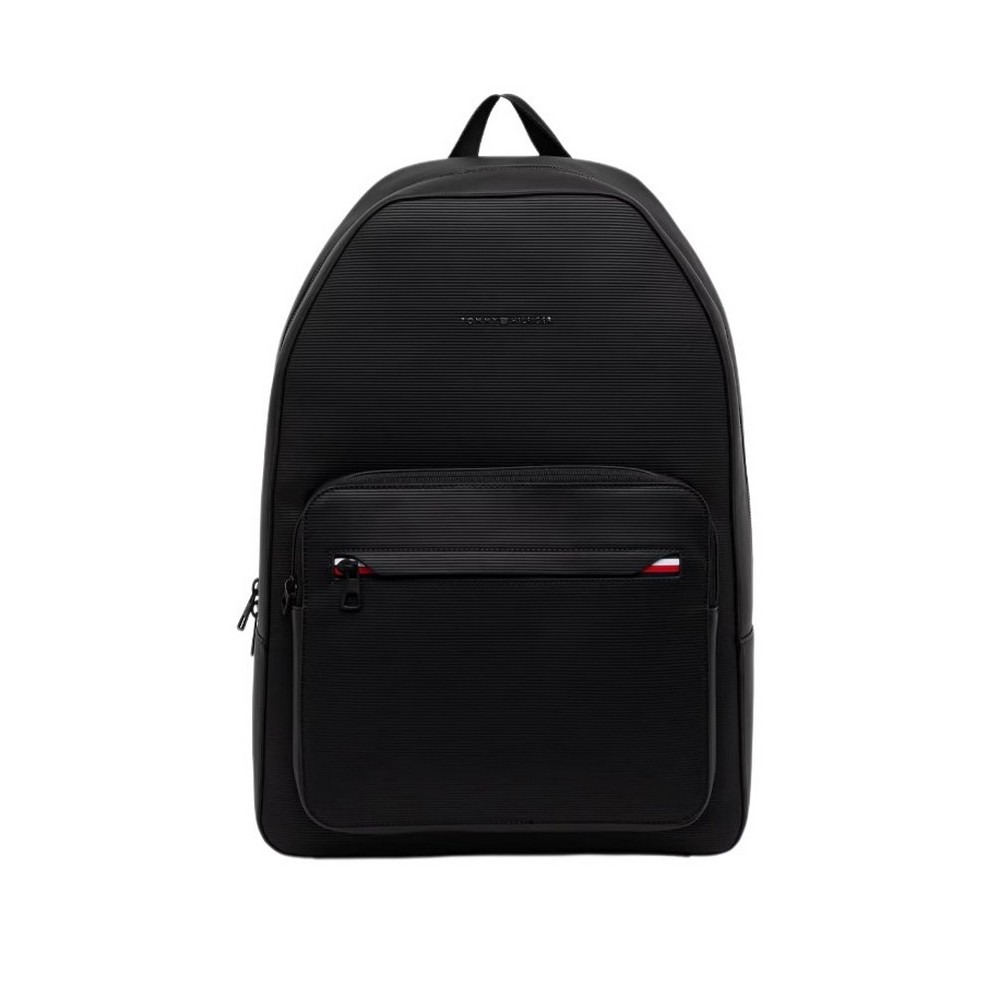 TOMMY HILFIGER CORP BACKPACK ΤΣΑΝΤΑ ΑΝΔΡΙΚΗ BLACK
