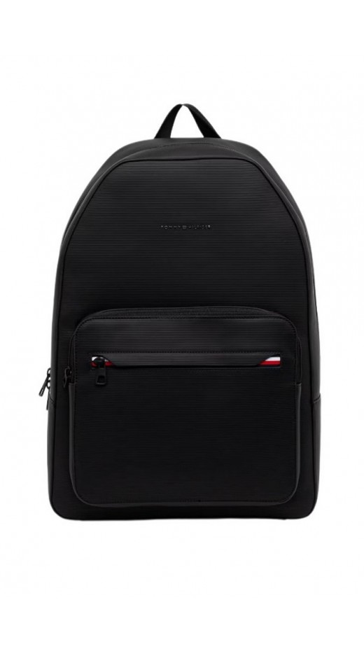 TOMMY HILFIGER CORP BACKPACK ΤΣΑΝΤΑ ΑΝΔΡΙΚΗ BLACK