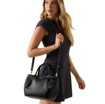 GUESS AMORETTE GIRLFRIEND SATCHEL ΤΣΑΝΤΑ ΓΥΝΑΙΚΕΙΑ BLACK