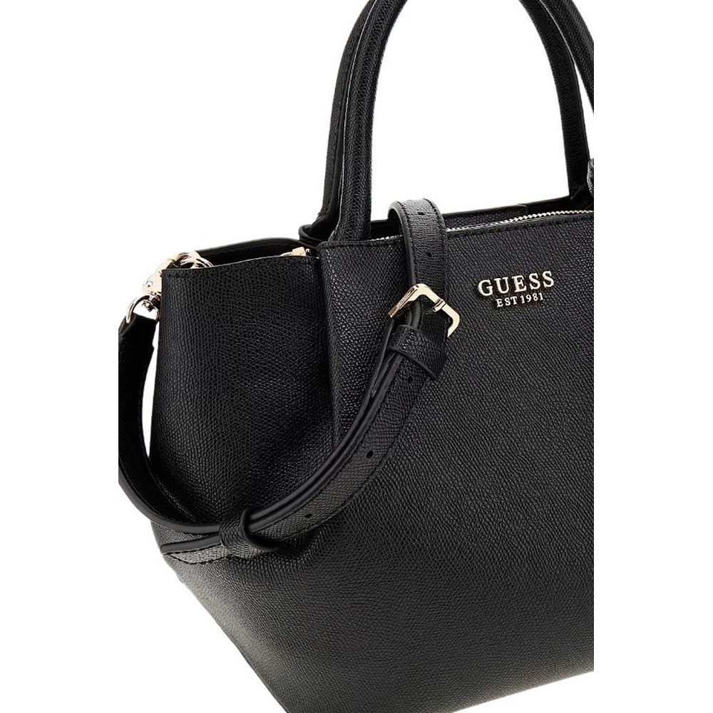 GUESS AMORETTE GIRLFRIEND SATCHEL ΤΣΑΝΤΑ ΓΥΝΑΙΚΕΙΑ BLACK