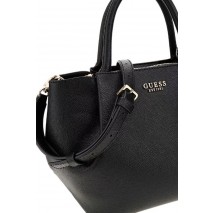 GUESS AMORETTE GIRLFRIEND SATCHEL ΤΣΑΝΤΑ ΓΥΝΑΙΚΕΙΑ BLACK