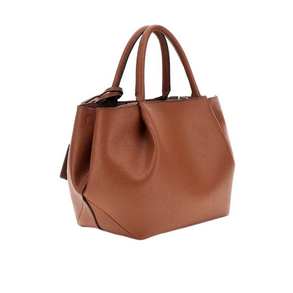 GUESS AMORETTE GIRLFRIEND SATCHEL ΤΣΑΝΤΑ ΓΥΝΑΙΚΕΙΑ COGNAC