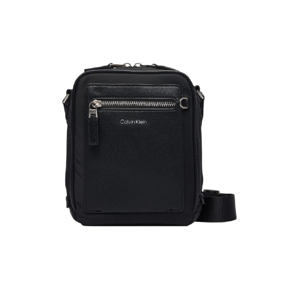 CALVIN KLEIN SSNL RAISED LOGO REPORTER ΤΣΑΝΤΑ ΑΝΔΡΙΚΗ BLACK