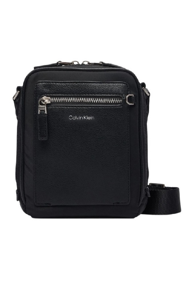 CALVIN KLEIN SSNL RAISED LOGO REPORTER ΤΣΑΝΤΑ ΑΝΔΡΙΚΗ BLACK