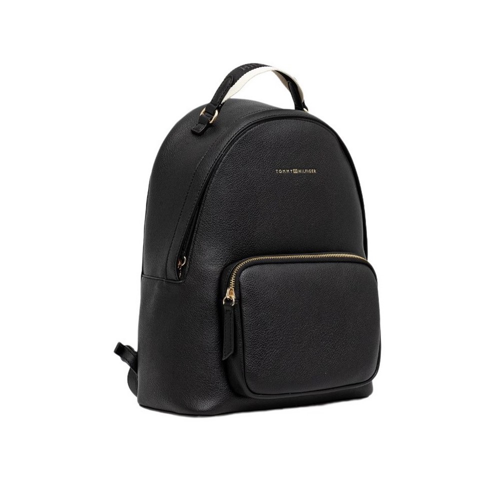 TOMMY HILFIGER LOGOTAPE BACKPACK ΤΣΑΝΤΑ ΓΥΝΑΙΚΕΙΑ BLACK