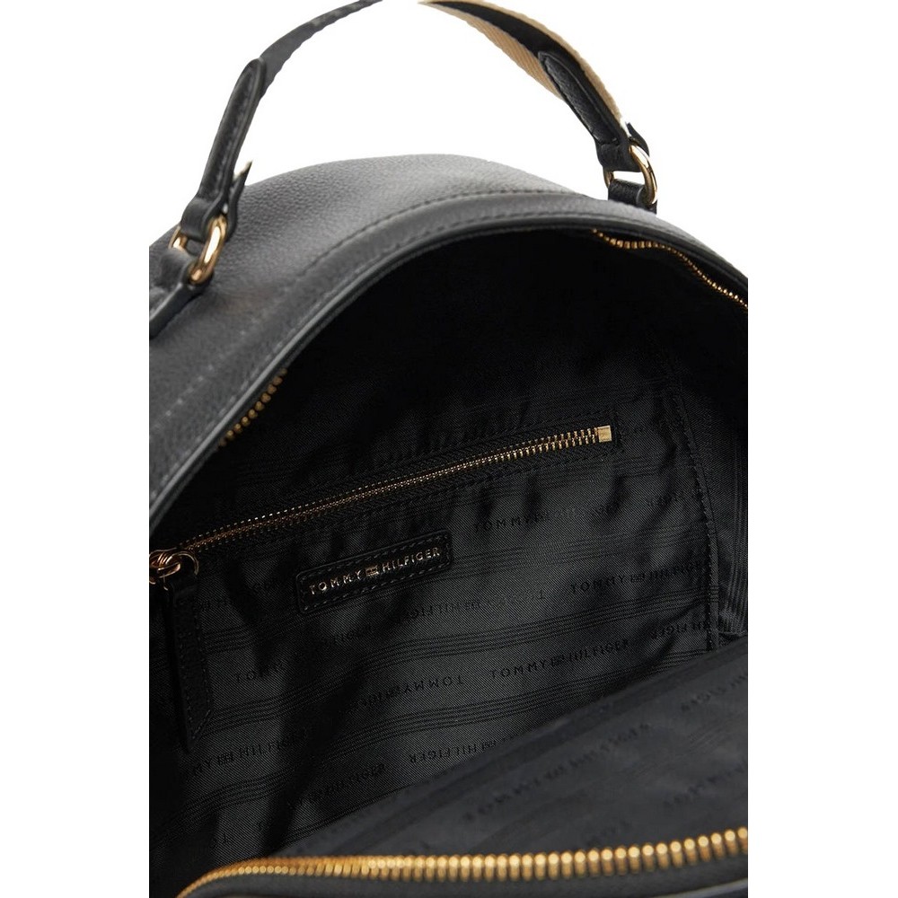 TOMMY HILFIGER LOGOTAPE BACKPACK ΤΣΑΝΤΑ ΓΥΝΑΙΚΕΙΑ BLACK