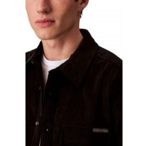 CALVIN KLEIN JEANS LS CORDUROY POCKET RELAXED SHIRT ΜΠΟΥΦΑΝ ΑΝΔΡΙΚΟ BLACK