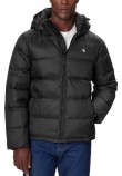 CALVIN KLEIN JEANS LS NYLN ZP OFF HD DW ΜΠΟΥΦΑΝ ΑΝΔΡΙΚΟ BLACK