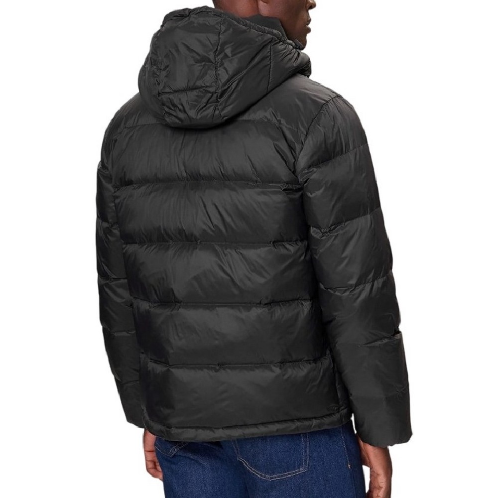 CALVIN KLEIN JEANS LS NYLN ZP OFF HD DW ΜΠΟΥΦΑΝ ΑΝΔΡΙΚΟ BLACK