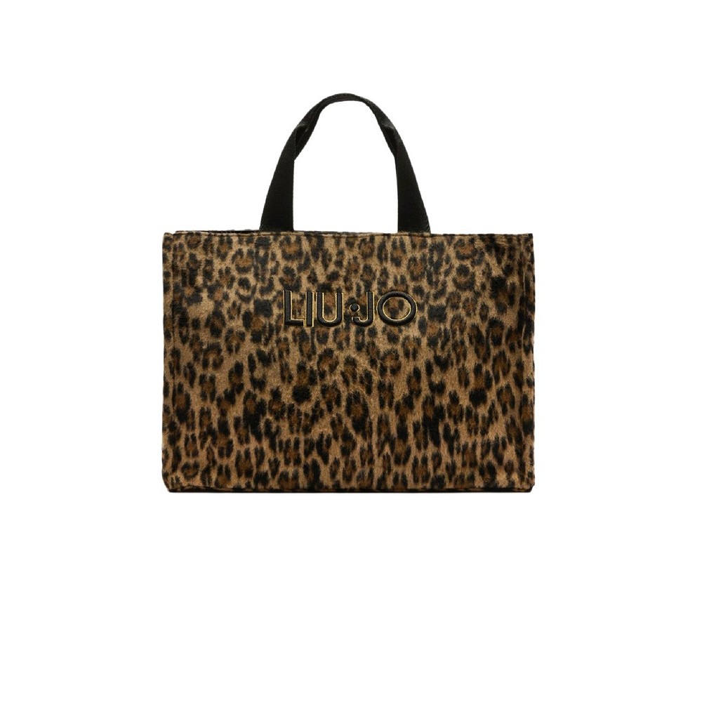 LIU JO SOFT MIN OF 2 L TOTE 2F5027T6089 ΤΣΑΝΤΑ ΓΥΝΑΙΚΕΙΑ ANIMAL PRINT